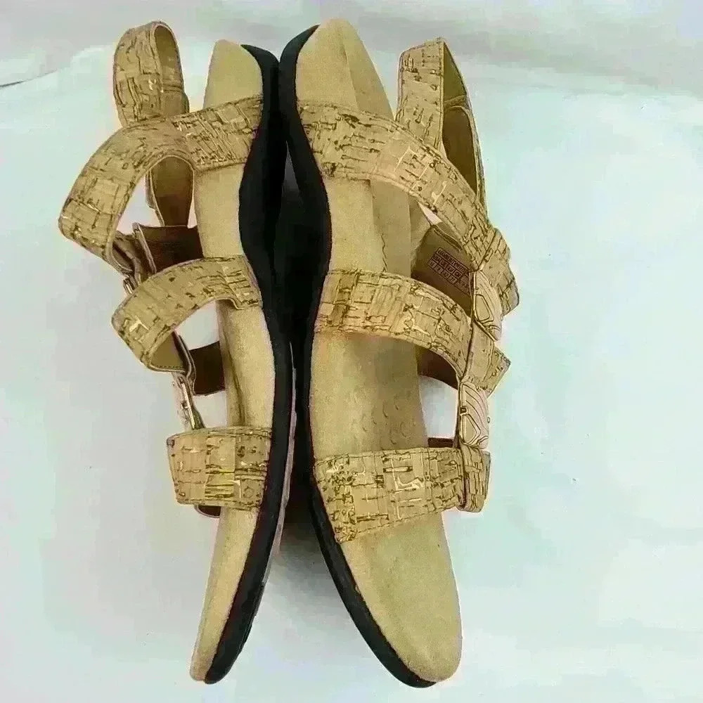 Vionic Amber Tan Cork Sandal sz 10 - Picture 5 of 14